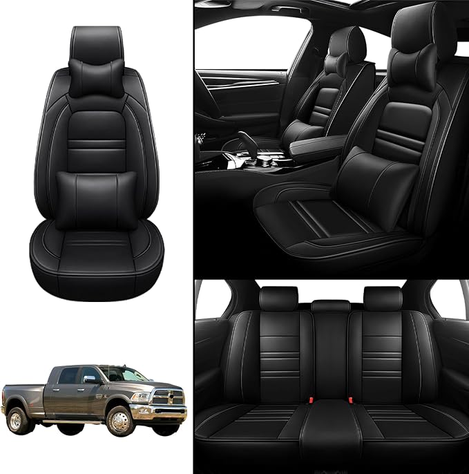 Car Seat Covers for Dodge ram 3500 2004-2011 | 5-Seats Seat Covers, Waterproof - Image 2