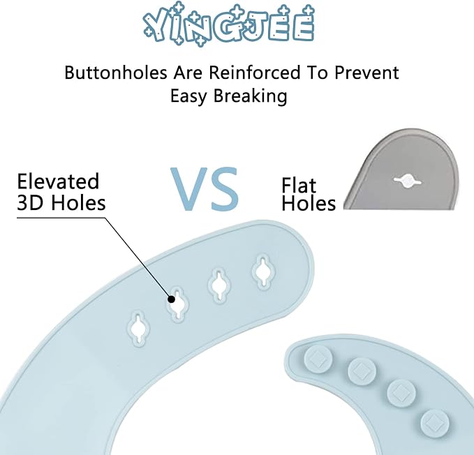 Baby Silicone Feeding Bibs - Image 2