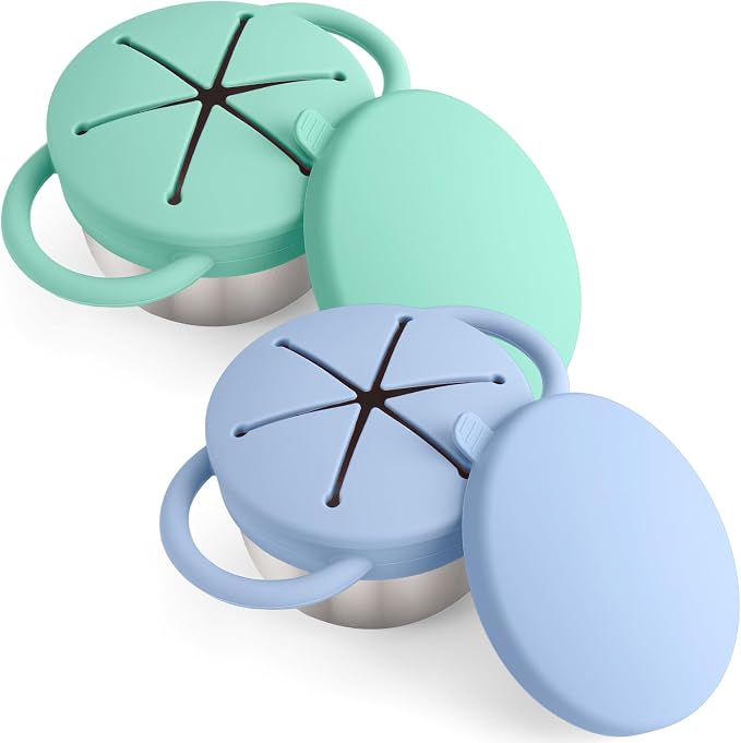 Mity rain 2-Pack Stainless Steel Snack Containers by Mityrain