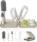 YOTIME Travel Bottle Brush Set, Auto-Open Rack & Vertical Brushs Drying Slots by YOTIME