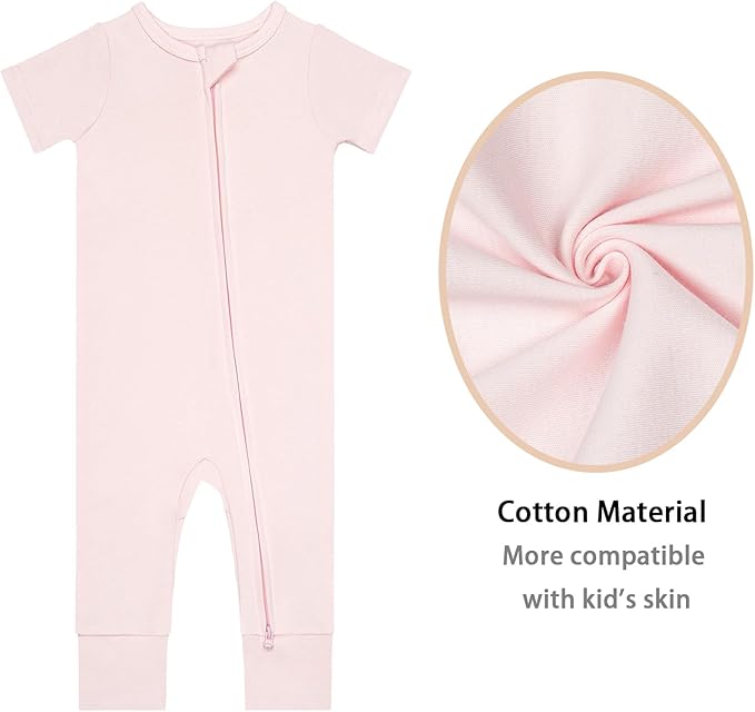 GUISBY Footless Short Sleeve Baby Pajamas - Image 4