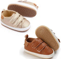 2Pairs Baby Shoes, Boys Girls Non-Slip Rubber Sole Sneakers, Unisex Infant Soft by 82-eitwo
