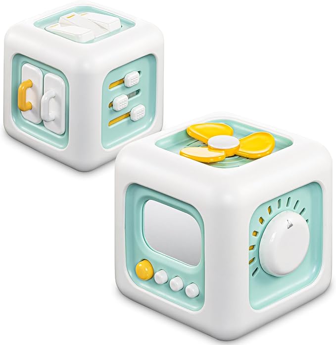 Busy Cube Toy, Sensory Toys for Toddlers 1-3, Baby Car Seat Toys 12-18 Months by SOCBTNSO