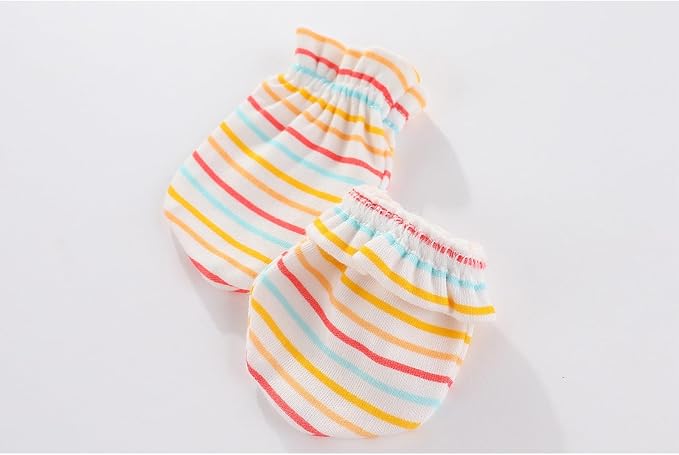 5 Pairs Baby Not Scratch Mittens 0-6 Months New Born Boy Girl Gloves Cute - Image 3