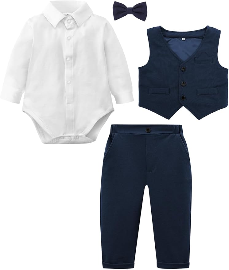 A&J DESIGN Baby Boy Suits Clothes Infant Toddler Formal Gentleman Outfits - Image 5