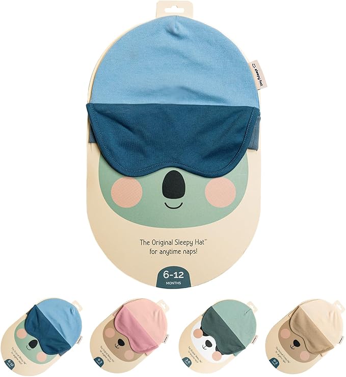 The Original Baby Sleep Mask & Soft Eye Shade – Newborn, Sun Hat & Beanie – by SleepyHat