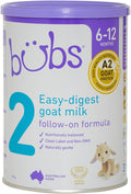 Bubs Goat Milk Infant Formula Stage 2, Infants 6-12 months, Made by AussieBubs