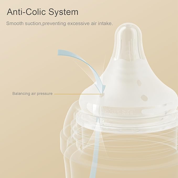 Gulicola Natural Flow Baby Bottle Silicone Nipple Level 0, Extra Slow Flow - Image 3