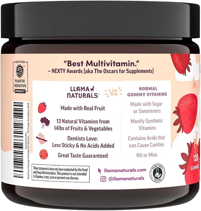 Llama Naturals Multivitamin for Women, Organic Gummies - Image 5