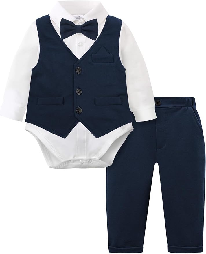 A&J DESIGN Baby Boy Suits Clothes Infant Toddler Formal Gentleman Outfits by AJDESIGN