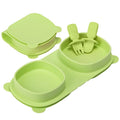 Silicone Foldable Novelty Dinner Plates, Suction Plates by YAHAA