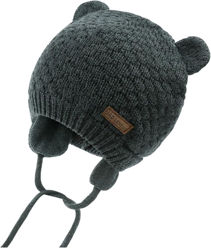 XIAOHAWANG Baby Hat Cute Bear Toddler Earflap Beanie Warm by XIAOHAWANG