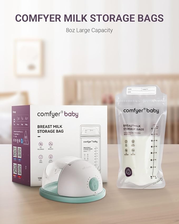 150 Pcs Breastmilk Storage Bags, 8oz Large Capacity, No Leak, Easy Storage - Image 2
