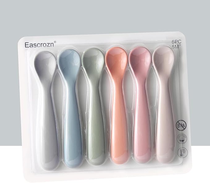 6 Pack Silicone Baby Spoons, Baby Spoons Self Feeding 6 Months+, BPA Free - Image 7