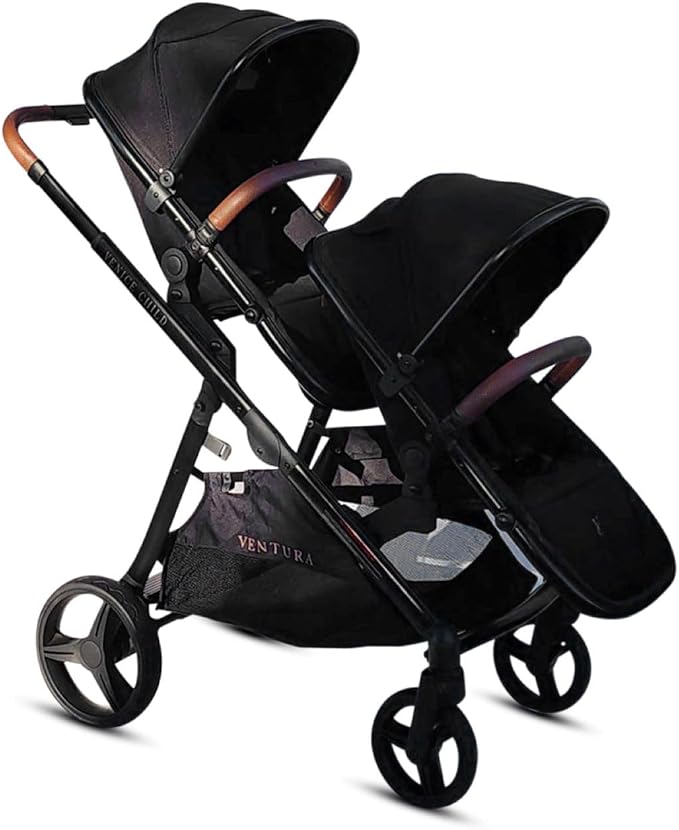 Venice Child Midnight Ventura Single to Double Sit-and-Stand Stroller & 2nd - Image 3