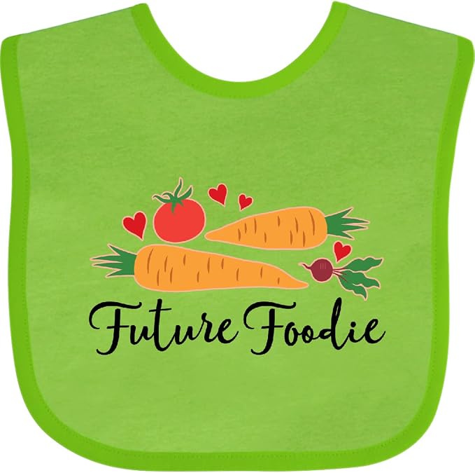 inktastic Future Foodie Cute Vegetable Baby Bib by Inktastic