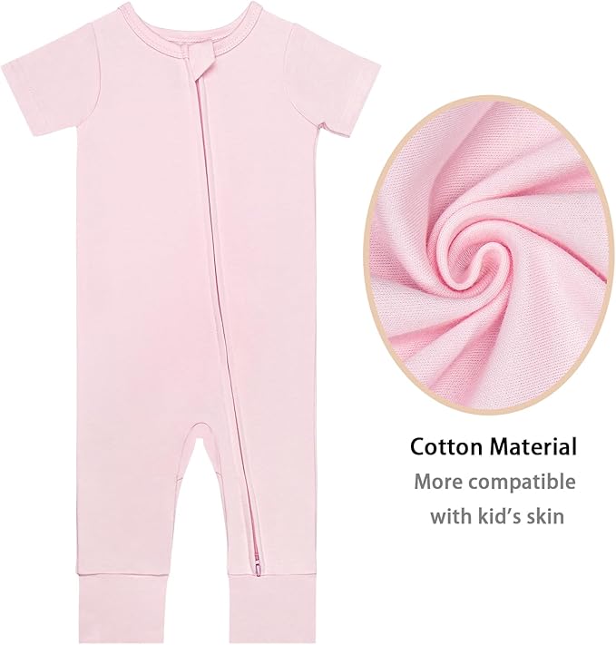 GUISBY Footless Short Sleeve Baby Pajamas - Image 4