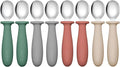 DRKIO 8 PCS Toddler Spoons Set by DRKIO