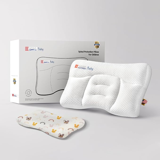 Toddler Pillow with Pillowcase, Breathable & Cozy Machine Washable Kids Pillow by Unknown