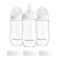 Natural Glass Baby Bottles Gentle & Extra Slow Flow, Newborn Breastfeeding by Numvim
