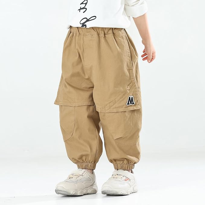 MINI PANDA Toddler Pants Boys& Girls, Relaxed Stretch Twill Toddler Casual Pants - Image 5