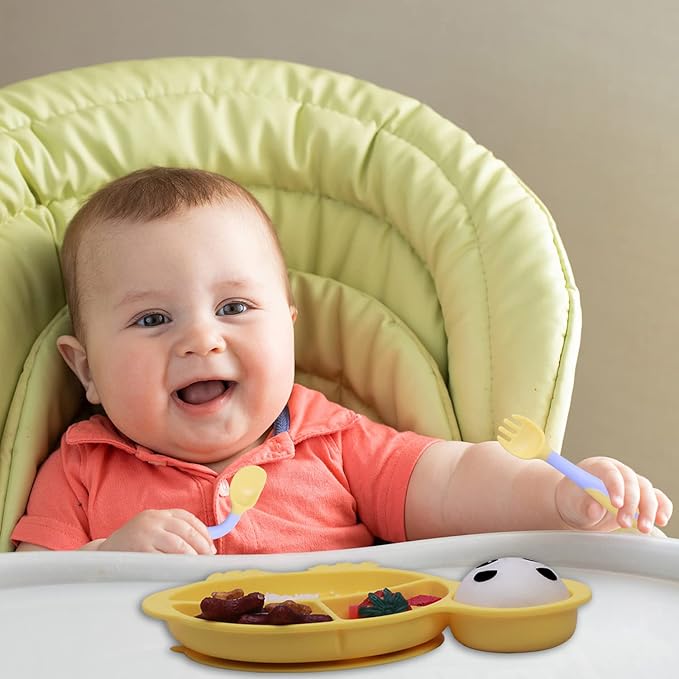 Baby plates with Suction, Silicone Suction Plates - Image 5