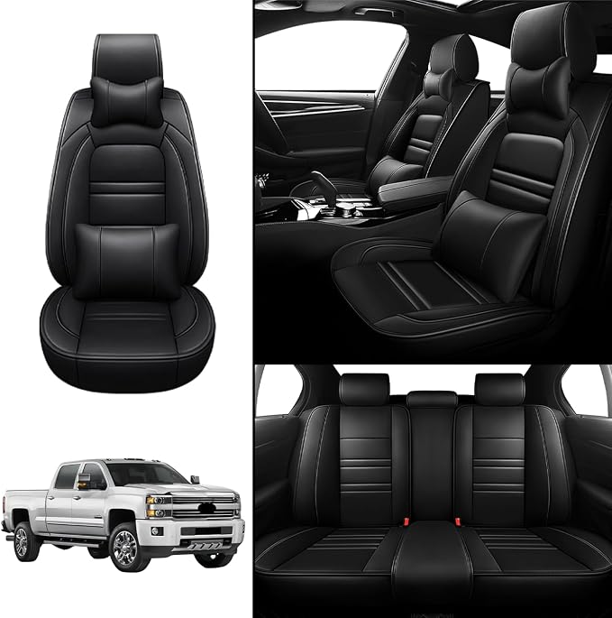 Car Seat Covers for Chevy Silverado 2007-2025 | 5-Seats Seat Covers, Waterproof - Image 2