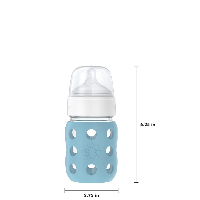 Lifefactory 8-Ounce Wide Neck Glass Baby Bottle - Image 5