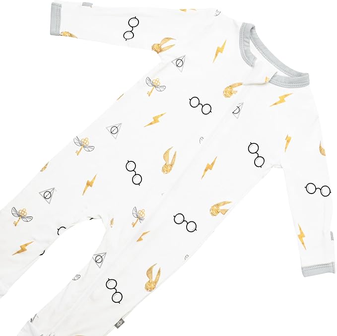 KYTE BABY Unisex Rayon Made From Bamboo Zippered Rompers 0-24 Months - Image 4