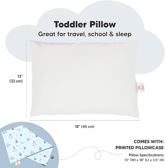 Toddler Pillow with Pillowcase - Image 3
