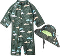 Toddler Baby Boys Swimsuit Rashguard One Piece Zipper Bathing Suit by Unknown