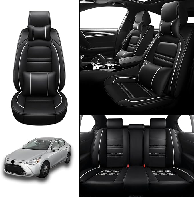 Car Seat Covers for Toyota Yaris 2007-2020 | 5-Seats Seat Covers, Waterproof - Image 2