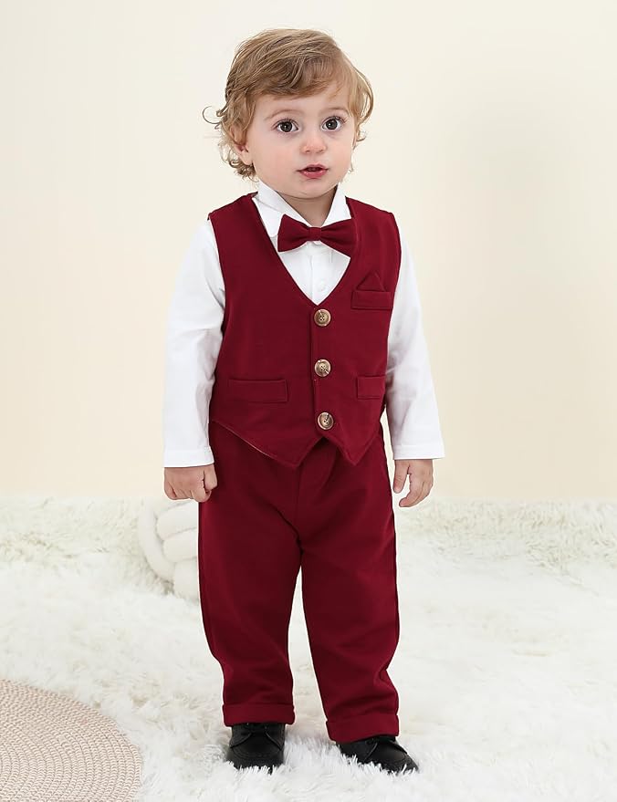 A&J DESIGN Baby Boy Suits Clothes Infant Toddler Formal Gentleman Outfits - Image 2