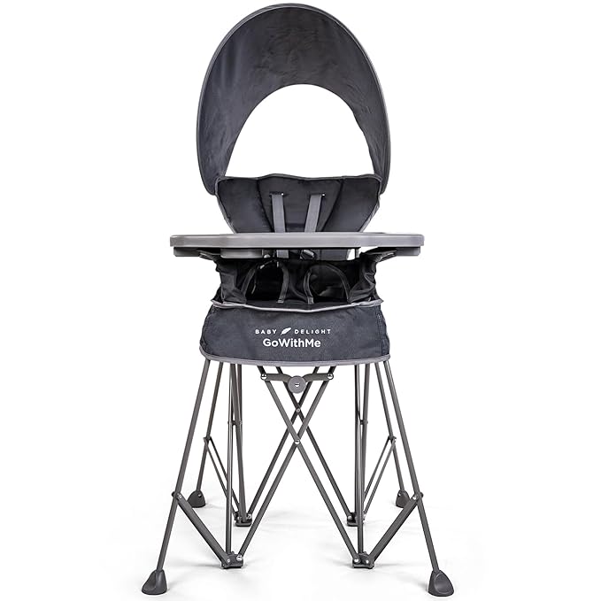 Baby Delight Go with Me Uplift Deluxe Portable High Chair | Sun Canopy | Indoor by BabyDelight