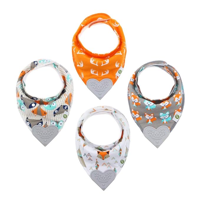 Pickle & Olive Baby Bandana Teething Bibs by PickleOlive