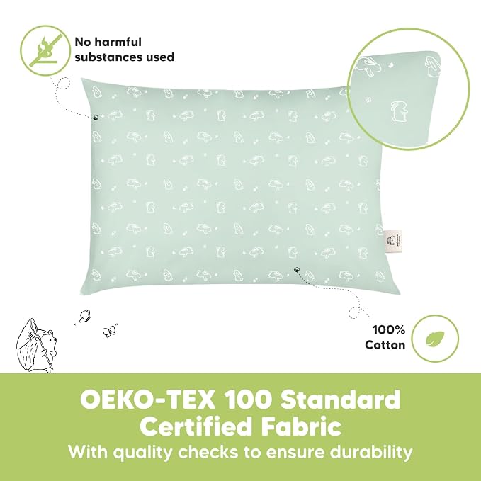 KeaBabies 2-Pack Toddler Pillow 13x18 - Image 5