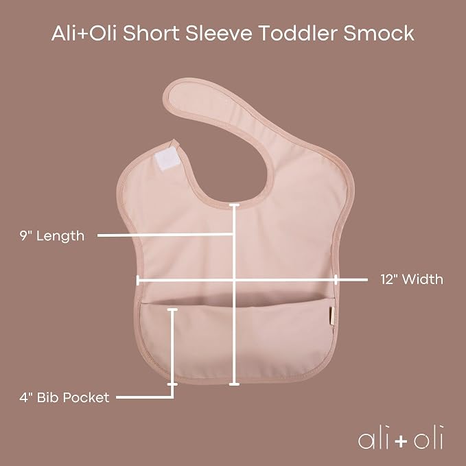 Ali+Oli Smock Bibs for Babies, BPA-Free Oeko-Tex Certified, Waterproof Baby - Image 8