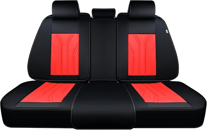 FLORICH Rear Seat Covers Leather Car Seat Covers Waterproof Back Seat Cover by FLORICH