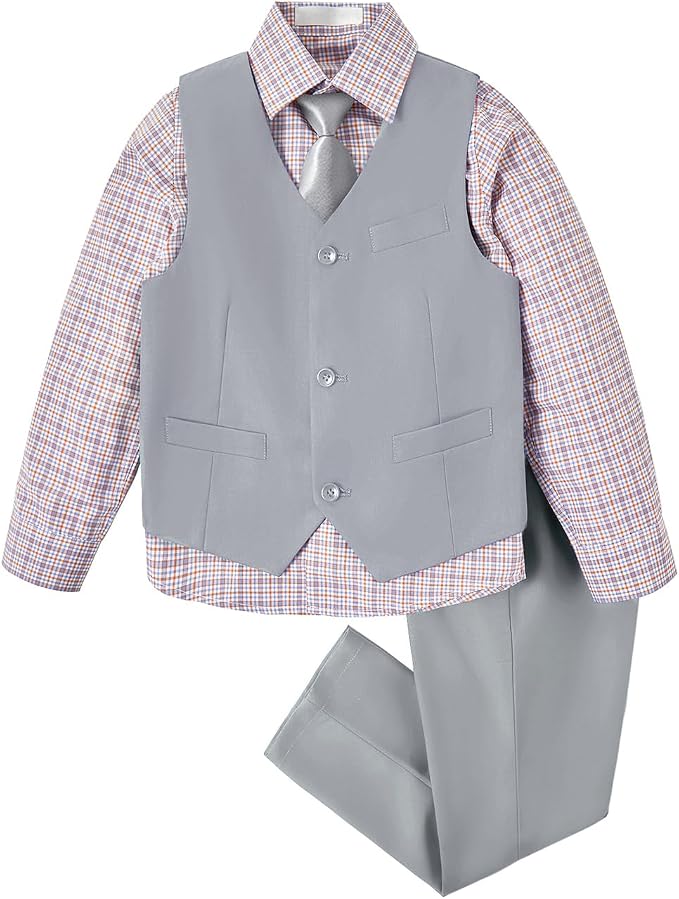 Boys Vest Set Formal Dress Suits Wedding Outfit Dresswear by Lycody