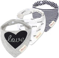 JN&LULU 3 Pack Newborn Baby Bibs Bandana Drool Bibs by JNLULU