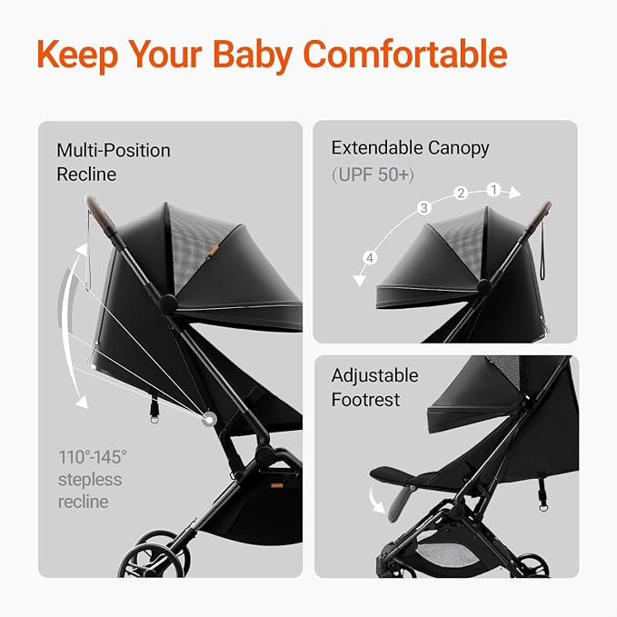 MAMAZING Lightweight Baby Travel Stroller - Image 7