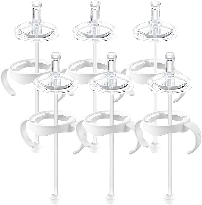 Straw Sippy Cup Conversion Kit for Philips Avent Natural Baby Bottles, Soft top by Unknown