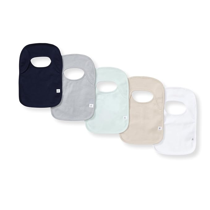 Burt's Bees Baby Organic Baby Bibs – 100% Cotton Newborn Infant Bibs by BurtsBeesBaby