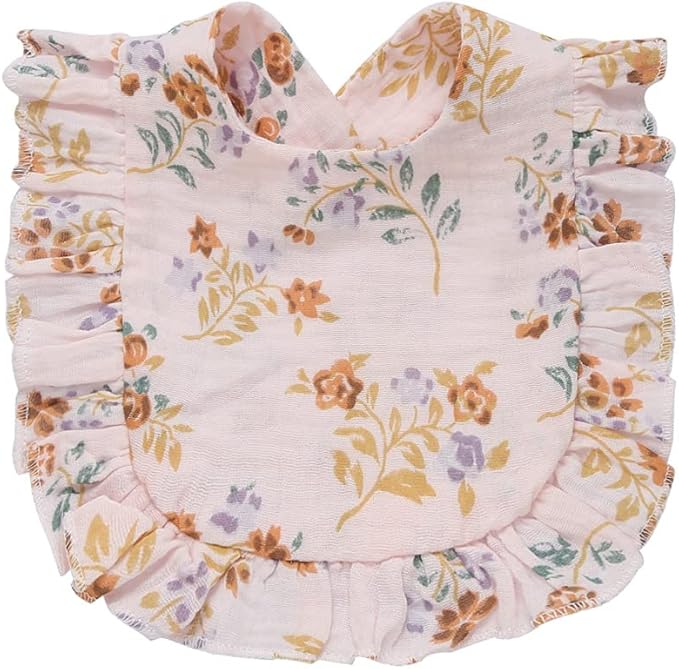 4 PACK Solid Muslin Baby Drool Bibs Set - Image 4