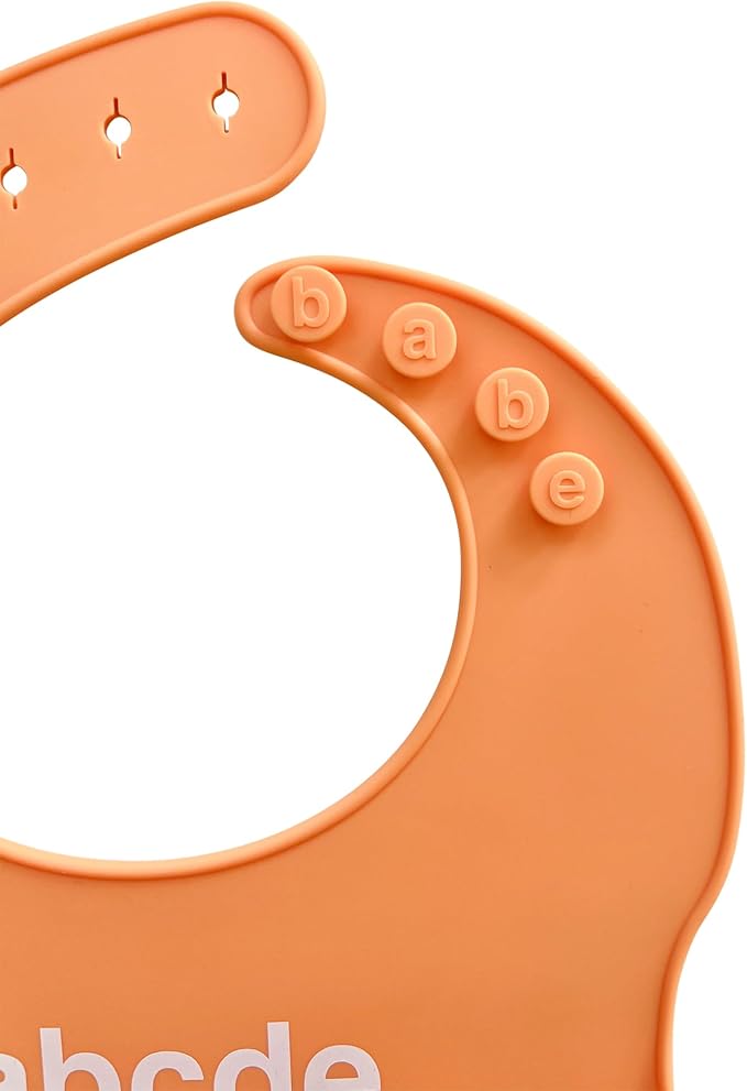 Denver James Silicone Feeding Bibs | Dishwasher Safe. Waterproof. Adjustable. - Image 8