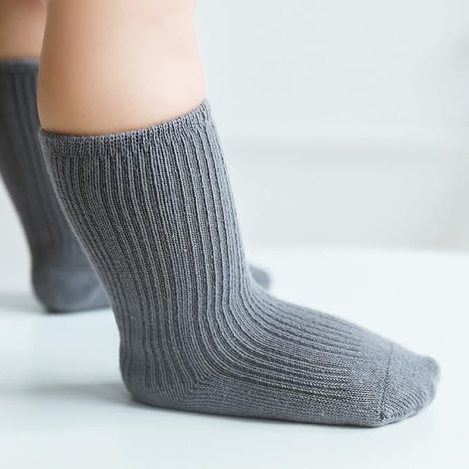 Toddler Socks Unisex Baby Baby Crew Cotton Cuff Socks - Image 3