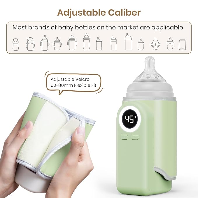 Portable Bottle Warmer for Travel, Precise Temperature Milk Warmer, 10000mAh - Image 3