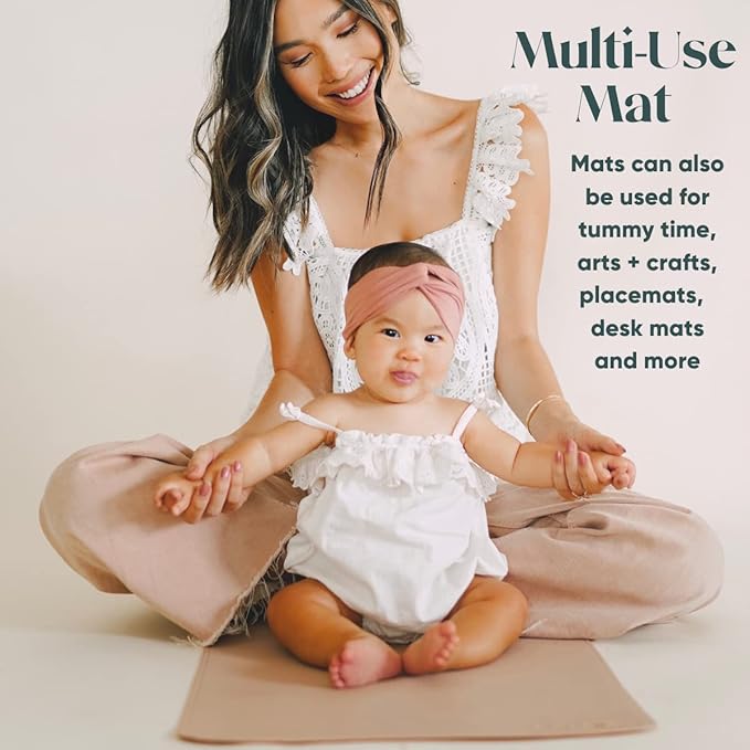 Ava + Oliver Vegan Leather Baby Changing Mat - Image 5