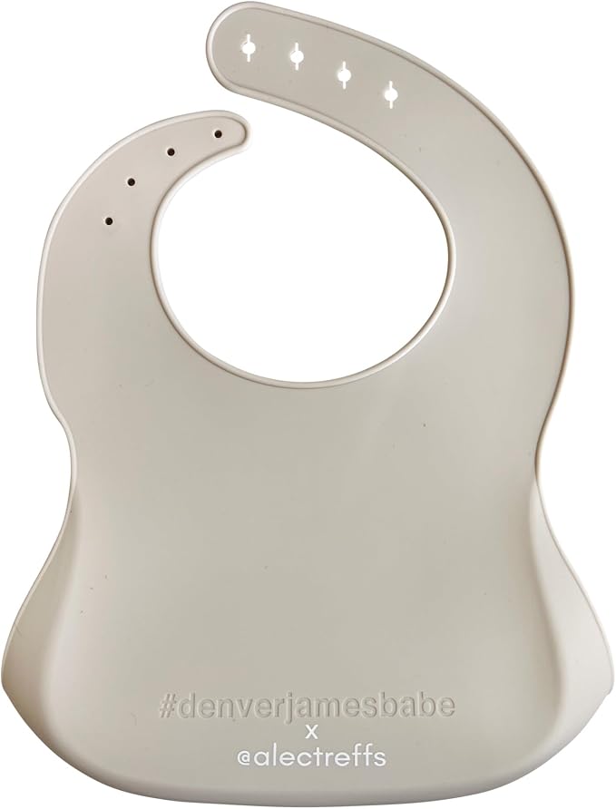 Denver James Silicone Feeding Bibs | Dishwasher Safe. Waterproof. Adjustable. - Image 2