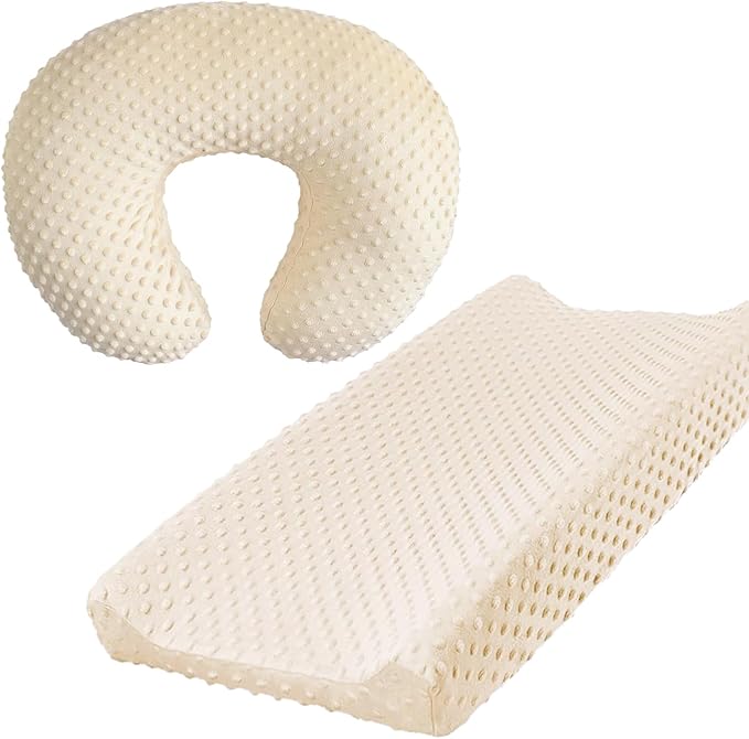 iEvolve Minky Nursing Pillow Cover Breast Feeding Pillow Cover Slipcover U Shape by iEvolve